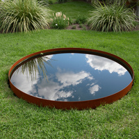 Bassin de Jardin / Miroir d'Eau - Vasque Ronde CORTEN 100cm | Braséro