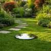 Garden Pond / Water Mirror Round 80, Garden Decoration for Patio, Terrace and Lawn, Decorative Well / Manhole Cover