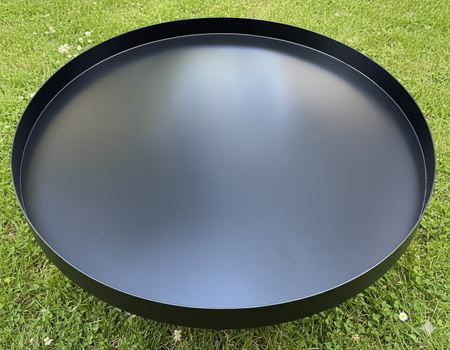 Wasserbecken / Wasserspiegel - Runde Schwarze Schale, Verzinkter Stahl 100cm