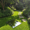 Garden Pond / Water Mirror Square 80, Garden Decoration for Patio, Terrace and Lawn, Decorative Well / Manhole Cover