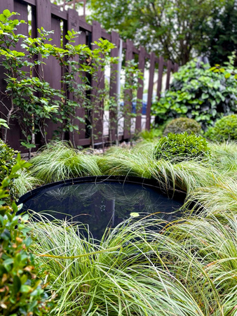 Garden Pond / Water Mirror Round 80, Garden Decoration for Patio, Terrace and Lawn, Decorative Well / Manhole Cover