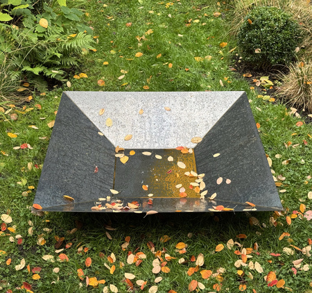 Square Garden Fire Pit CORTEN 100cm | 2-in-1 Water Bowl